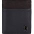  Black Square Custodia per carta di credito Protezione RFID Vera Pelle 9 cm Variante blue-dark brown