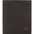  Black Square Custodia per carta di credito Protezione RFID Pelle 9 cm Variante dark brown