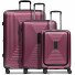  Essentials 14 Set di valigie a 4 ruote Set di valigie a 3 pezzi con piega ad espansione Variante aubergine metallic