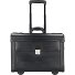 Valigia pilota in pelle a 2 ruote Scomparto per laptop da 48 cm Variante schwarz Valigia pilota in pelle a 2 ruote Scomparto per laptop da 48 cm Variante schwarz