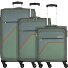  Sky Surfer 4 ruote Set di valigie 3 pezzi Variante black-red