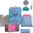  Set di zaini Ergoflex Superlight 5 pezzi. Variante Happy Pixel