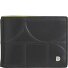  Up Portafoglio Protezione RFID Pelle 11 cm Variante black-bright yellow