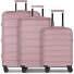  South Dakota 4 ruote Set di valigie 3 pezzi con piega di espansione Variante rose gold