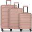 South Dakota 4 ruote Set di valigie 3 pezzi con piega di espansione Variante rose gold South Dakota 4 ruote Set di valigie 3 pezzi con piega di espansione Variante rose gold