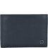  Portafoglio quadrato nero RFID in pelle 12,5 cm Variante nero