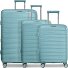  London 4 ruote Set di valigie 3 pezzi con piega di espansione Variante mint green
