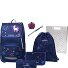  Ergoplus Set di borse per la scuola 8 pezzi Variante navy