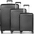  Vienna 4 ruote Set di valigie 3 pezzi con piega di espansione Variante black