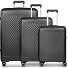 Vienna 4 ruote Set di valigie 3 pezzi con piega di espansione Variante black Vienna 4 ruote Set di valigie 3 pezzi con piega di espansione Variante black