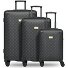  Palermo 4 ruote Set di valigie 3 pezzi Variante Black