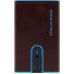  Black Square Custodia per carta di credito Protezione RFID Pelle 6 cm Variante mahogany