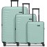 Eco Edition 4 ruote Set di valigie 3 pezzi con piega di espansione Variante mint Eco Edition 4 ruote Set di valigie 3 pezzi con piega di espansione Variante mint