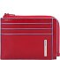 Custodia per carte di credito RFID quadrata blu in pelle 11 cm Variante red Custodia per carte di credito RFID quadrata blu in pelle 11 cm Variante red