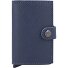  Miniwallet Custodia per carta di credito Protezione RFID Vera Pelle 6.5 cm Variante navy