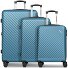  Paradise 2.0 4 ruote Set di valigie 3 pezzi con piega di espansione Variante glacier blue