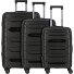 Strz by Asteroid 4 ruote Set di valigie 3 pezzi con piega di espansione Variante black Strz by Asteroid 4 ruote Set di valigie 3 pezzi con piega di espansione Variante black