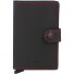 Miniwallet Custodia per carta di credito Protezione RFID Pelle 6.5 cm Variante black red Miniwallet Custodia per carta di credito Protezione RFID Pelle 6.5 cm Variante black red