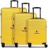  Bologna 4 ruote Set di valigie 3 pezzi Variante yellow