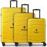  Bologna 4 ruote Set di valigie 3 pezzi Variante yellow