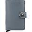  Miniwallet Custodia originale per carte di credito Portafoglio RFID in pelle 6,5 cm Variante ice blue