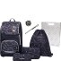  Ergoplus Set di borse per la scuola 8 pezzi Variante black grey