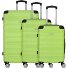  Rhodos 4 ruote Set di valigie 3 pezzi Variante sz-lime
