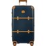 Trolley Bellagio a 4 ruote 76 cm Variante blu-cuoio Trolley Bellagio a 4 ruote 76 cm Variante blu-cuoio