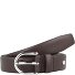  Cintura Pelle Variante dbrown-silver | 80 cm