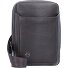  Borsa a tracolla quadrata nera in pelle 17 cm Variante dark brown