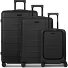  London 4 ruote Set di valigie 3 pezzi con piega di espansione Variante deep black