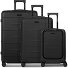 4 ruote Set di valigie 3 pezzi con piega di espansione Variante deep black 4 ruote Set di valigie 3 pezzi con piega di espansione Variante deep black