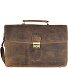  Cartella vintage in pelle 40 cm con scomparto per computer portatile Variante braun