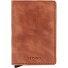 Slimwallet Custodia per carta di credito Protezione RFID Pelle 6.5 cm Variante cognac silver Slimwallet Custodia per carta di credito Protezione RFID Pelle 6.5 cm Variante cognac silver