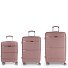  Akane 4 Roll Suitcase Set 3pcs. Variante rosa