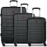 Amplar Evo 4 ruote Set di valigie 3 pezzi con piega di espansione Variante black Amplar Evo 4 ruote Set di valigie 3 pezzi con piega di espansione Variante black