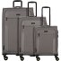 Travel Line 9704 4 ruote Set di valigie 3 pezzi con piega di espansione Variante grey  Travel Line 9704 4 ruote Set di valigie 3 pezzi con piega di espansione Variante grey