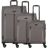  Travel Line 9704 4 ruote Set di valigie 3 pezzi con piega di espansione Variante grey
