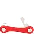  Key Manager in pelle 1-12 tasti Variante nubuk red