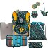 ErgoFlex Tiny Set di borse per la scuola 6 pezzi Variante Dino Time ErgoFlex Tiny Set di borse per la scuola 6 pezzi Variante Dino Time