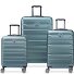  Air Armour 4 ruote Set di valigie 3 pezzi espandibile Variante gruen
