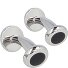 Essentials Gemelli Ottone 0.9 cm Variante silber-schwarz Essentials Gemelli Ottone 0.9 cm Variante silber-schwarz