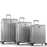  Xtrak 4 ruote Set di valigie 3 pezzi con piega di espansione Variante silver
