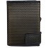Porta carte di credito RFID in pelle 7 cm Variante schwarz-gelb Porta carte di credito RFID in pelle 7 cm Variante schwarz-gelb