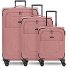 Essentials 12 THREE SET 4 ruote Set di valigie 3 pezzi con piega di espansione Variante rose Essentials 12 THREE SET 4 ruote Set di valigie 3 pezzi con piega di espansione Variante rose