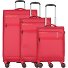  Silhouette 4 ruote Set di valigie 3 pezzi con piega di espansione Variante red