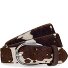  Cintura Pelle Variante dunkelbraun-offwhite | 105 cm