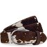  Cintura Pelle Variante dunkelbraun-offwhite | 105 cm