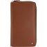  Polo Portafoglio Protezione RFID Vera Pelle 21.5 cm Variante cognac
