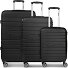  Seattle 4 ruote Set di valigie 3 pezzi Variante black